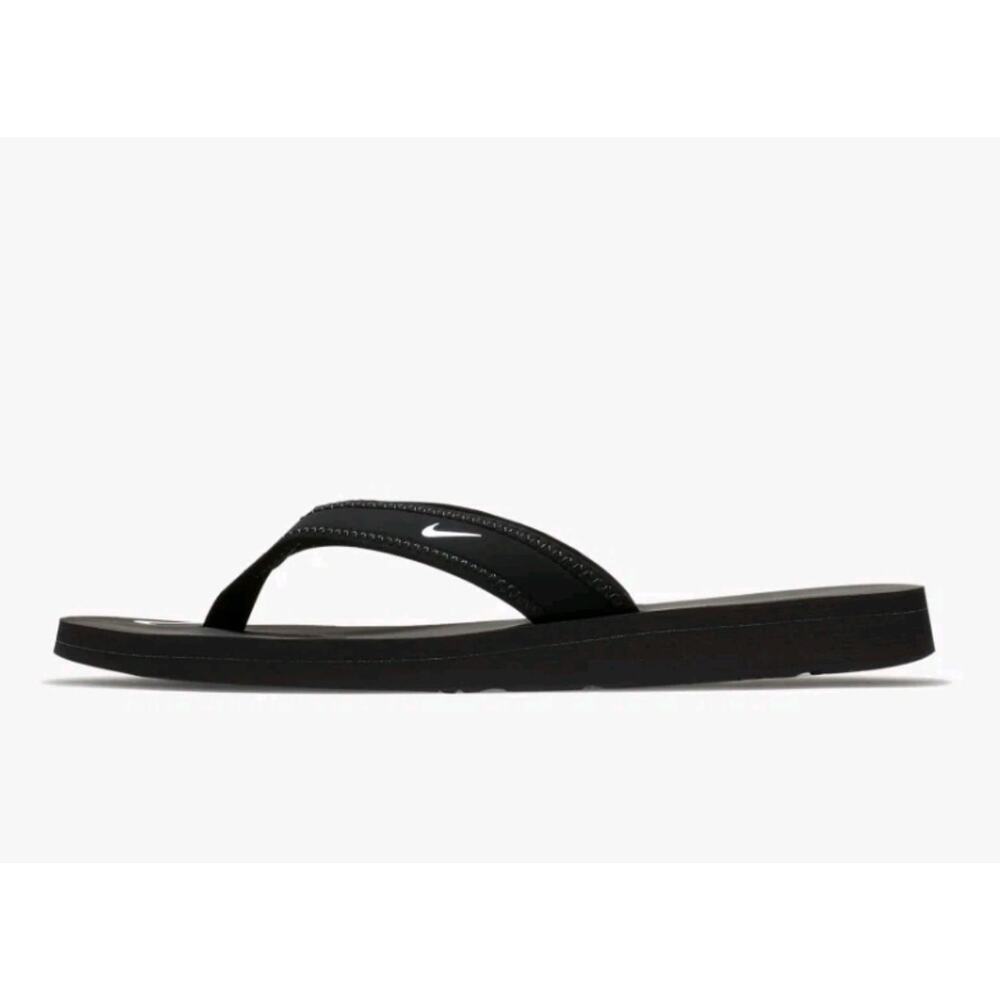 Women's Nike Celso Girl Thong Flip Flop Sandal Black/White 314870 011 Size 7 - Picture 3 of 4